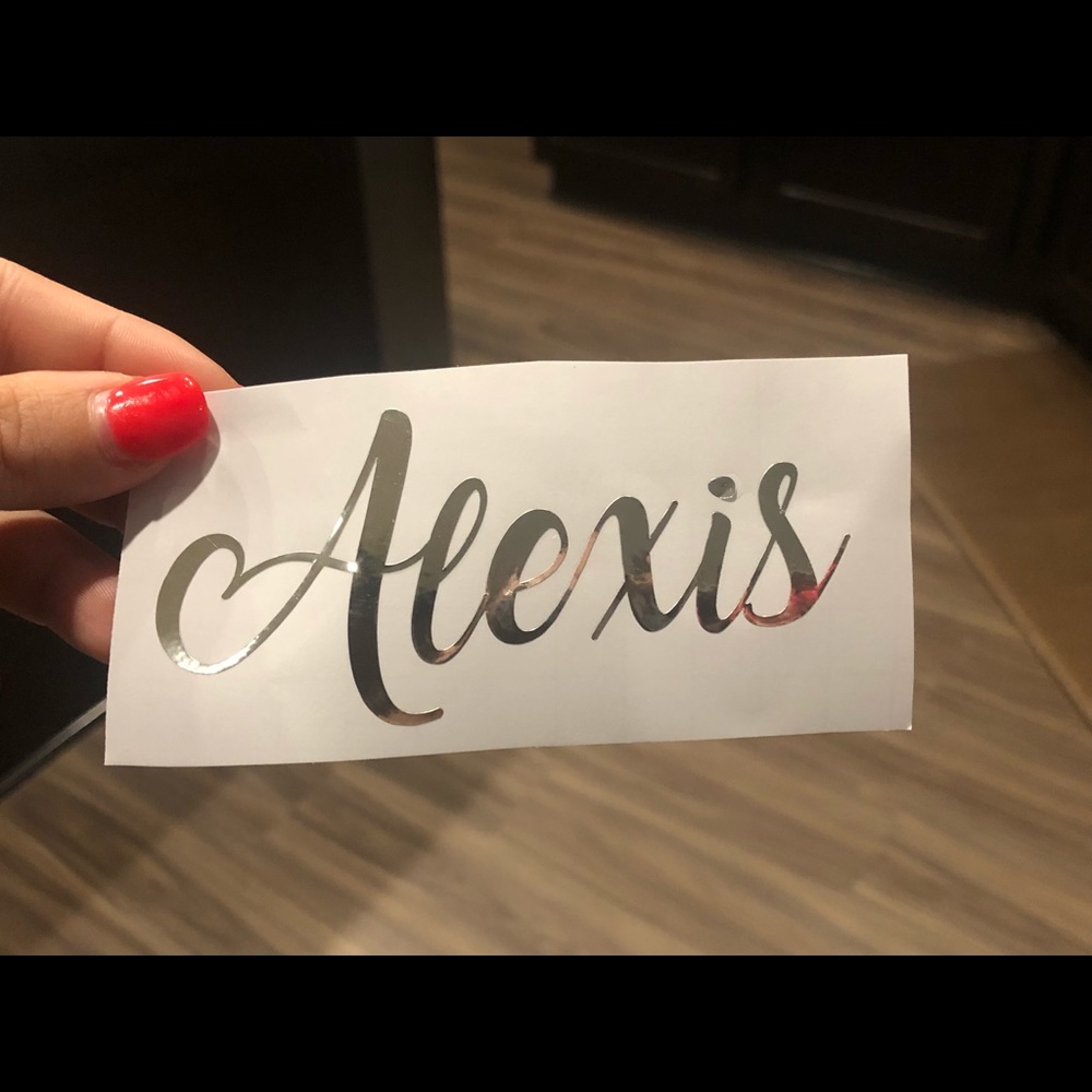 Name vinyl decals